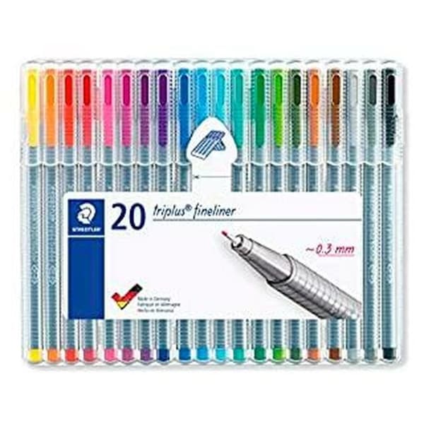 Tussisetti Staedtler Triplus Fineliner Monivärinen (10 osaa)