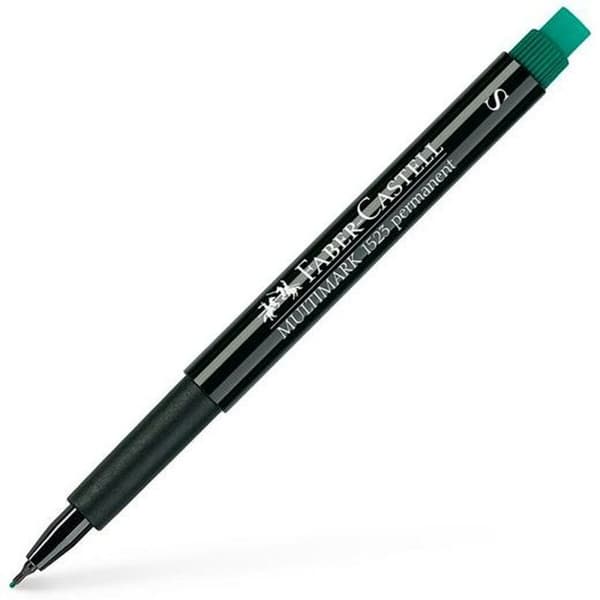 Sprittusch Faber-Castell Multimark 1523 S Grøn (10 enheder)