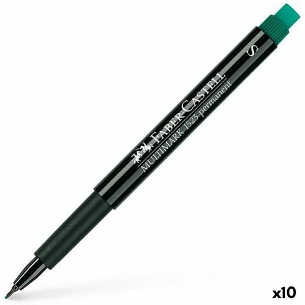 Sprittusch Faber-Castell Multimark 1523 S Grøn (10 enheder)