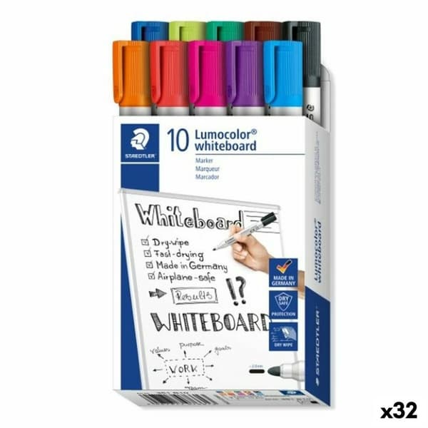 Tussisetti Staedtler Lumocolor Monivärinen Valkotaulu (32 osaa)
