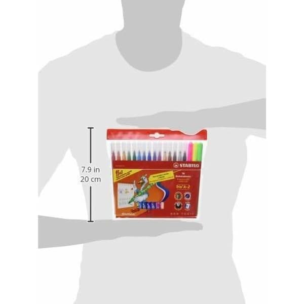 Tuschpennor Stabilo 378/1-18-01 Multicolour (18 Delar)