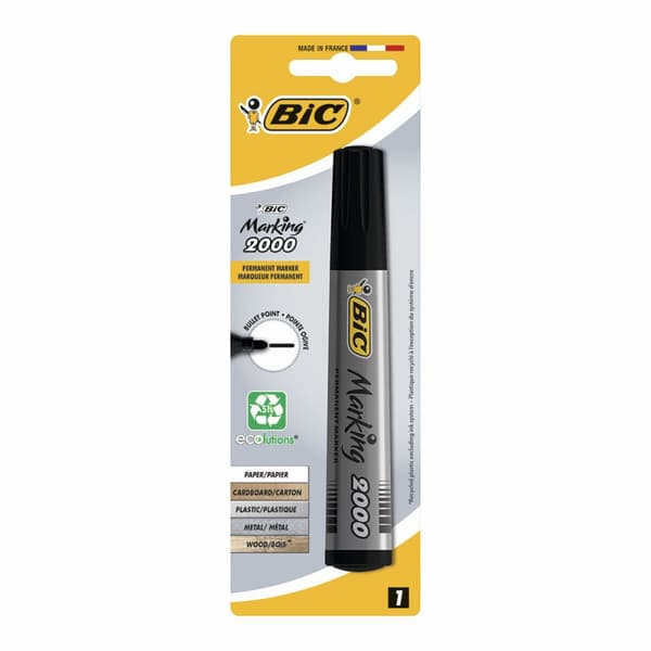 Permanent markörpenna Bic 2000 Svart