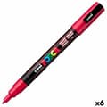 Miniatyrbillede 1 af 2: Markør POSCA PC-3M Mørkerød (6 enheder)
