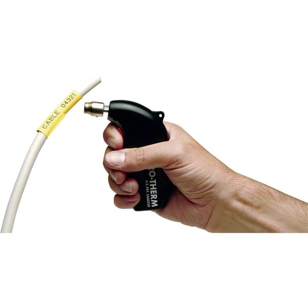 Märkband värme-krympslang DYMO IND RHINO 18055 Polyolefiner Bandfärg: Vit Skriftfärg:Svart 12 mm 1.5 m