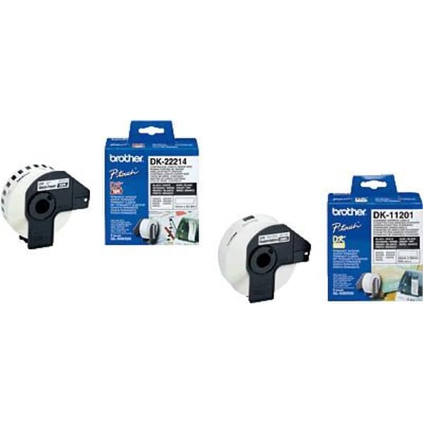 Brother DK-22223 Etikettrulle 50 mm x 30.48 m Papper Vit 1 st Permanent DK22223 Universaletiketter