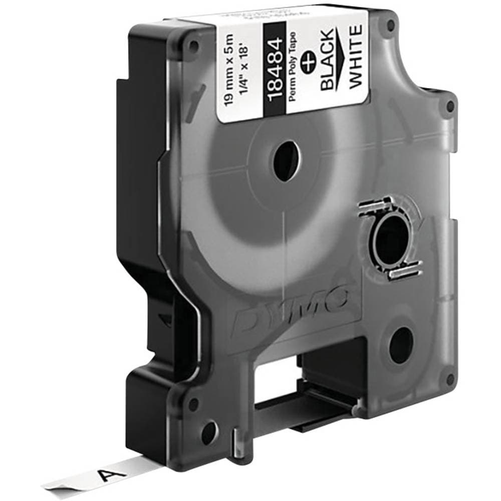 Märkband DYMO 18765 Polyester Bandfärg: Vit Skriftfärg: Svart 19 mm 5.5 m