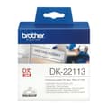 Miniatyrbild 4 av 4: Brother DK-22113 Etikettrulle 62 mm x 15.24 m Folie Transparent 1 st Permanent DK22113 Universaletiketter