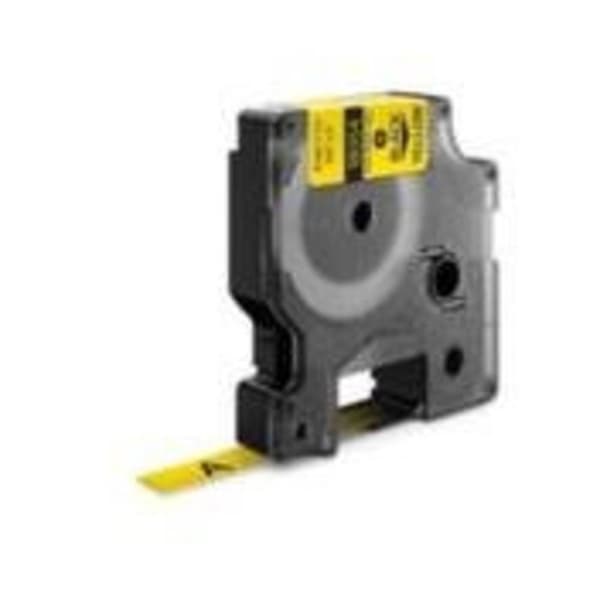 Märkband värme-krympslang DYMO IND RHINO 18054 Polyolefiner Bandfärg: Gul Skriftfärg:Svart 9 mm 1.5 m