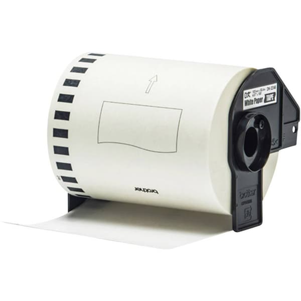 Brother DK-22246 Etikettrulle 103 mm x 30.48 m Papper Vit 1 st Permanent DK22246 Fraktetiketter, Universaletiketter