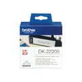 Miniatyrbild 2 av 5: Brother DK-22205 Etikettrulle 62 mm x 30.48 m Papper Vit 1 st Permanent DK22205 Universaletiketter