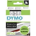 Miniatyrbild 1 av 4: Märkband DYMO D1 45800 Bandfärg: Transparent Skriftfärg:Svart 19 mm 7 m