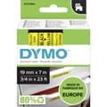 Miniatyrbild 3 av 4: Märkband DYMO D1 45808 Bandfärg: Gul Skriftfärg:Svart 19 mm 7 m