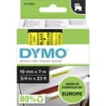 Miniatyrbild 4 av 4: Märkband DYMO D1 45808 Bandfärg: Gul Skriftfärg:Svart 19 mm 7 m