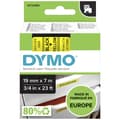 Miniatyrbild 1 av 4: Märkband DYMO D1 45808 Bandfärg: Gul Skriftfärg:Svart 19 mm 7 m