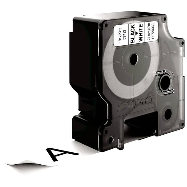 Märkband DYMO D1 53713 Bandfärg: Vit Skriftfärg:Svart 24 mm 7 m
