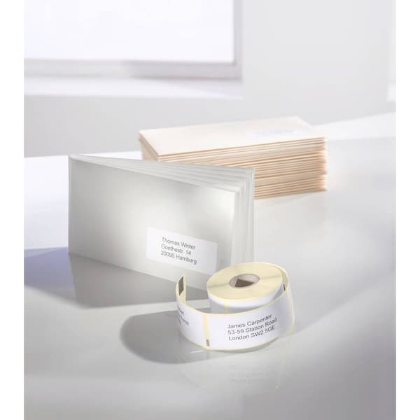 Avery-Zweckform Etikettrulle Kompatibel Ersätter DYMO, Seiko 99012, S0722400 89 x 36 mm Papper Vit 520 st Permanent Adr