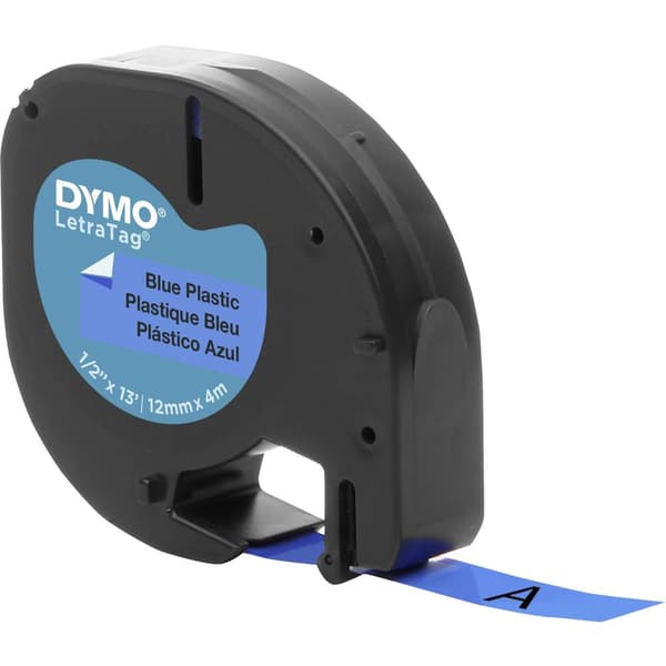 DYMO LT Märkband Bandfärg: Ultrablå Skriftfärg: Svart 12 mm 4 m S0721650