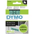 Miniatyrbild 1 av 4: Märkband DYMO D1 45019 Bandfärg: Grön Skriftfärg:Svart 12 mm 7 m
