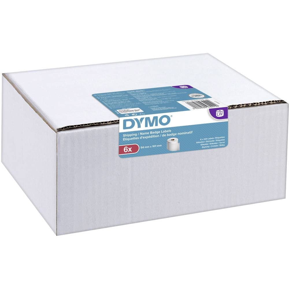 DYMO Etikettrulle 101 x 54 mm Papper Vit 1320 st Permanent 2093092 Fraktetiketter