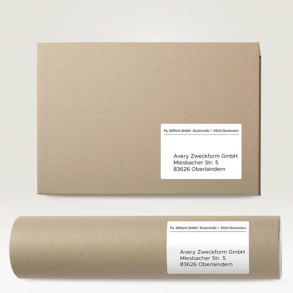 Avery-Zweckform Etiketter 101 x 54 mm Papper Vit 1 st Permanent AS0722420 Adressetiketter