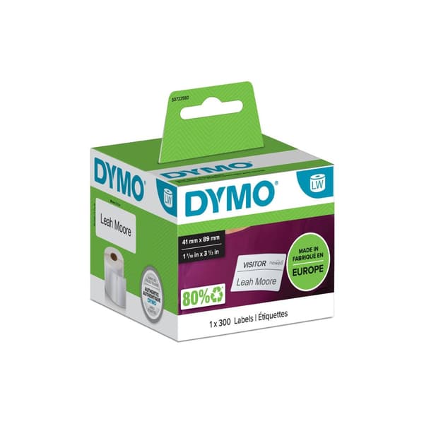Etikett DYMO S0722560 89x41mm 300/fp