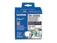 Brother DK-22205 etikett-tejp Svart på vitt