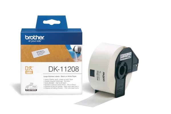 Etikett BROTHER DK11208 38x90mm 400/fp