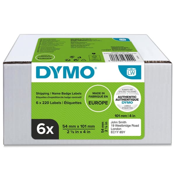Etikett DYMO 101x54mm 1320/fp