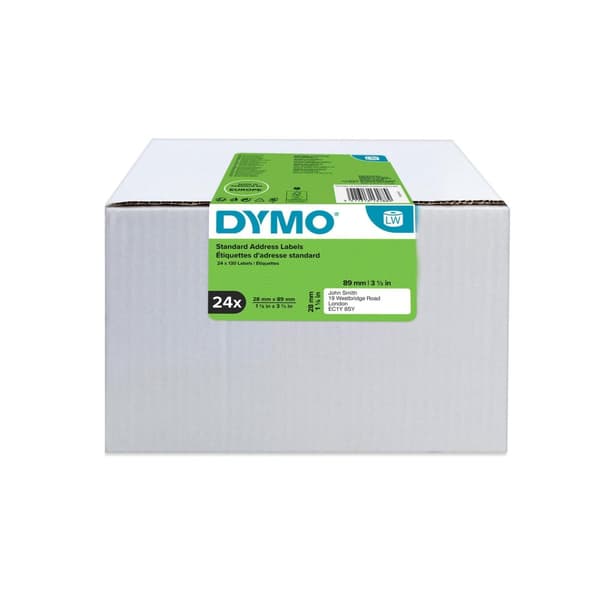 Etikett DYMO S0722360 89x28mm 24rl/fp