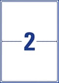 Miniatyrbild 2 av 2: Etikett AVERY avtagb 199,6x143,5mm 60/fp