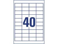 Etikett AVERY 48,5x25,4mm 4000/fp