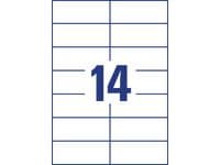 Etikett AVERY 105x42,3mm 1400/fp