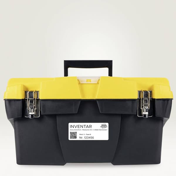 Avery-Zweckform Etikett rulle 89 x 25 mm Folie Vit 1 set A1933081 Universaletiketter