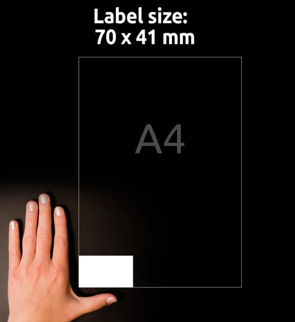 Etikett AVERY 70x41mm 2100/fp
