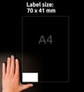 Miniatyrbild 4 av 4: Etikett AVERY 70x41mm 2100/fp