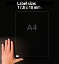 Miniatyrbild 5 av 5: Etikett AVERY avtagb 17,8x10mm 8100/fp