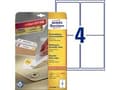 Miniatyrbild 1 av 2: Etikett AVERY avtagbar 99,1x139mm 120/fp