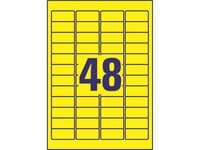 Etikett AVERY gul 45,7x21,2mm 960/fp