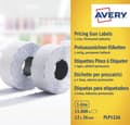 Miniatyrbild 1 av 6: Prisetikett AVERY 1-rad 26x12mm 15000/fp