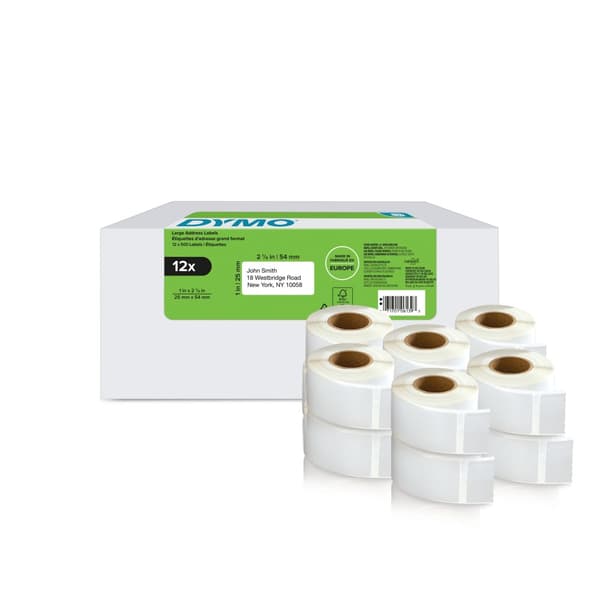 Etikett DYMO Retur 25x54 mm 12rl/KRT