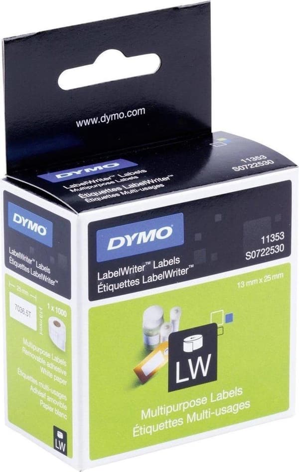 Dymo LabelWriter - Vielzweck-etiketter 12 x 24 mm - (S0722530)