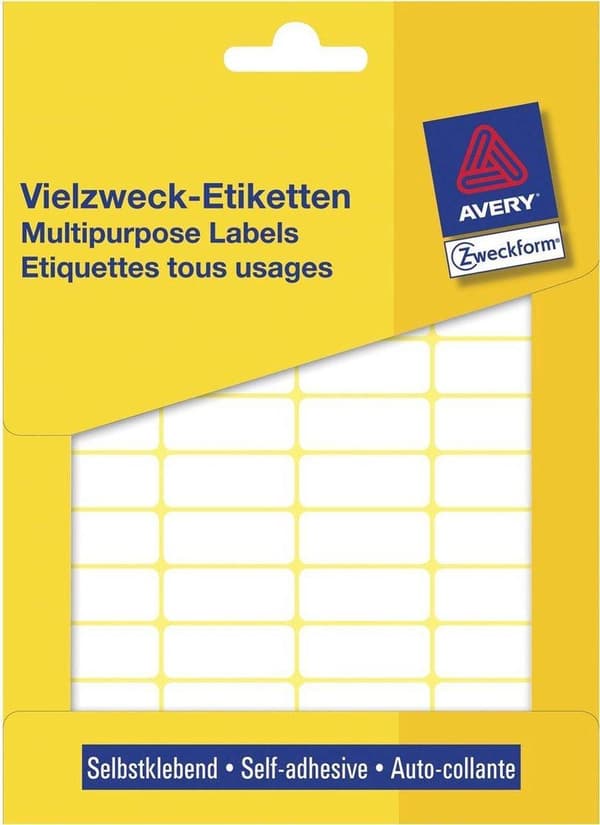 Yksityinen etiketti Avery 3319 Manual Label 29x18mm valkoinen