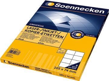 Soennecken etiket 5753 105x74mm hvid 800 stk./pk. (5753)