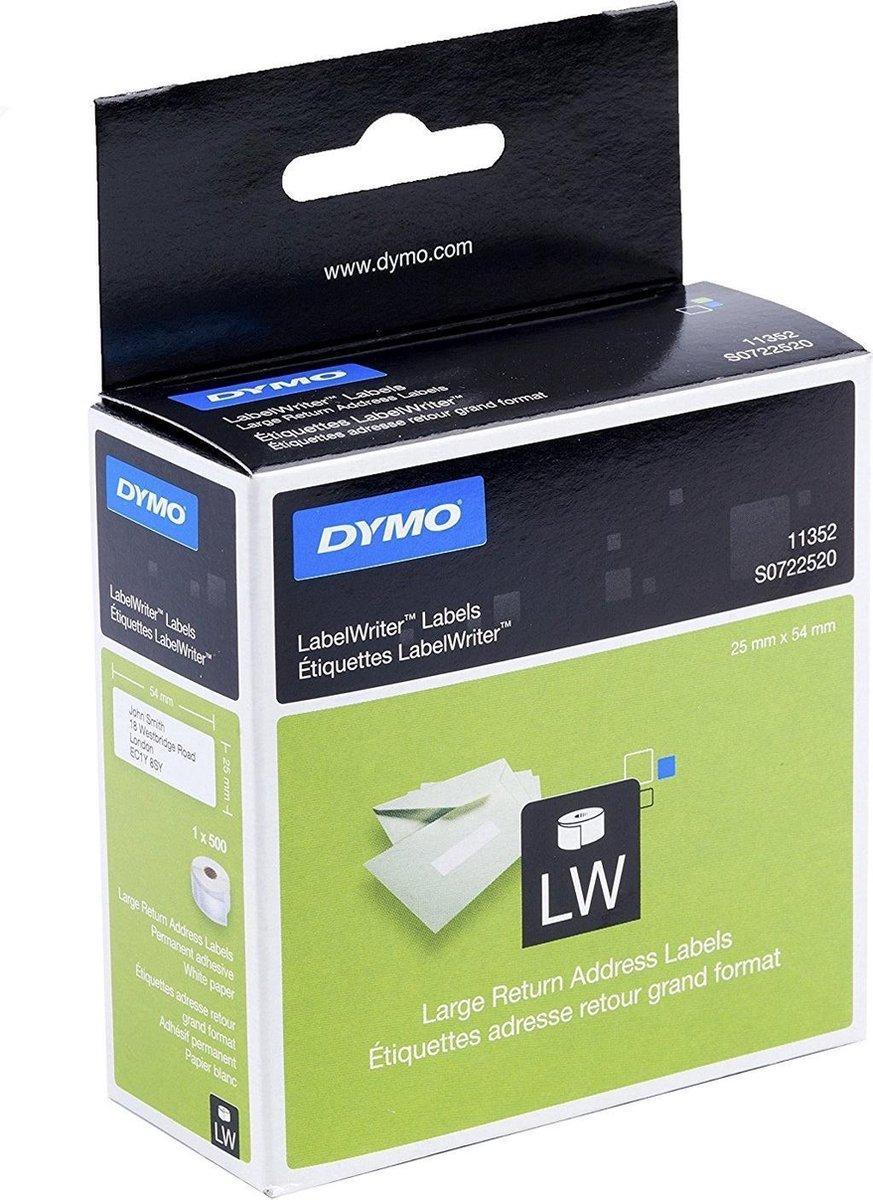 Etikett Dymo 11352 etikettskrivare 25x54mm 500 st