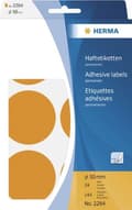 Miniatyrbillede 1 af 3: Private label Herma 2284 Label Rund 50mm Fluorescerende Orange - 144 etiketter