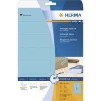 HERMA Special - Permanenta självhäftande matta pappersetiketter - Blå - 105 x 42,3 mm - 280 etikett(er) (20 ark x 14) (5060)