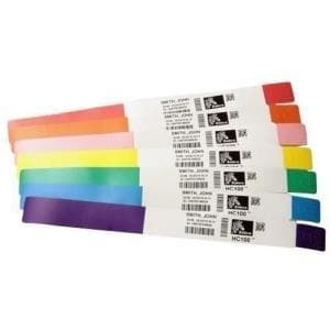 Zebra Z-Band Splash - Vandafvisende armbånd - Gul - 25,4 x 254 mm 350 label(s) (1 rulle(r) x 350) - til LP 2824 Plus (10012718-2)