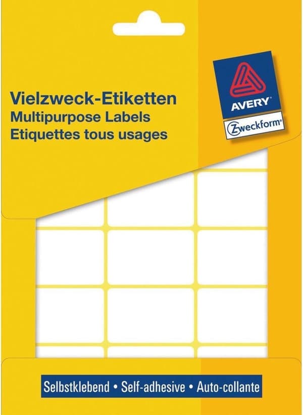 Private Label Avery 3325 Manuel Label 38x24mm Hvid