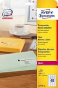 Miniatyrbillede 1 af 4: Avery Laser Label Zweckform 45,7 X 25,4 Mm Papir Transparent