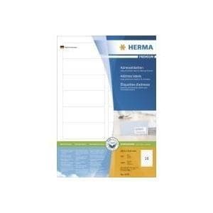 HERMA SuperPrint - adressetiketter - vit - 33,8 x 88,9 mm - 1600 st. (100 ark x 16) (4479)